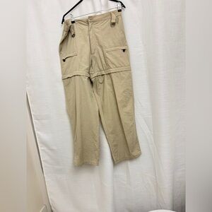 Hiking pants with zip off legs adjustable waist